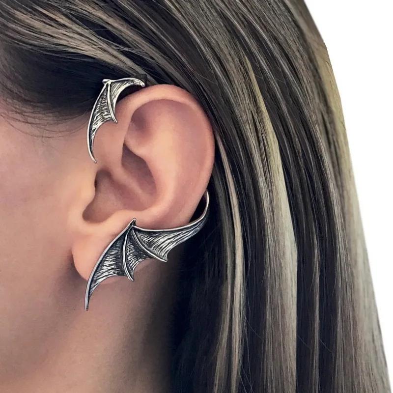 Серьги женские Летучая мышь Ретро Мода Индивидуальность Крылья Модный Тренд Панк Глянцевые Серьги-капли Аксессуары