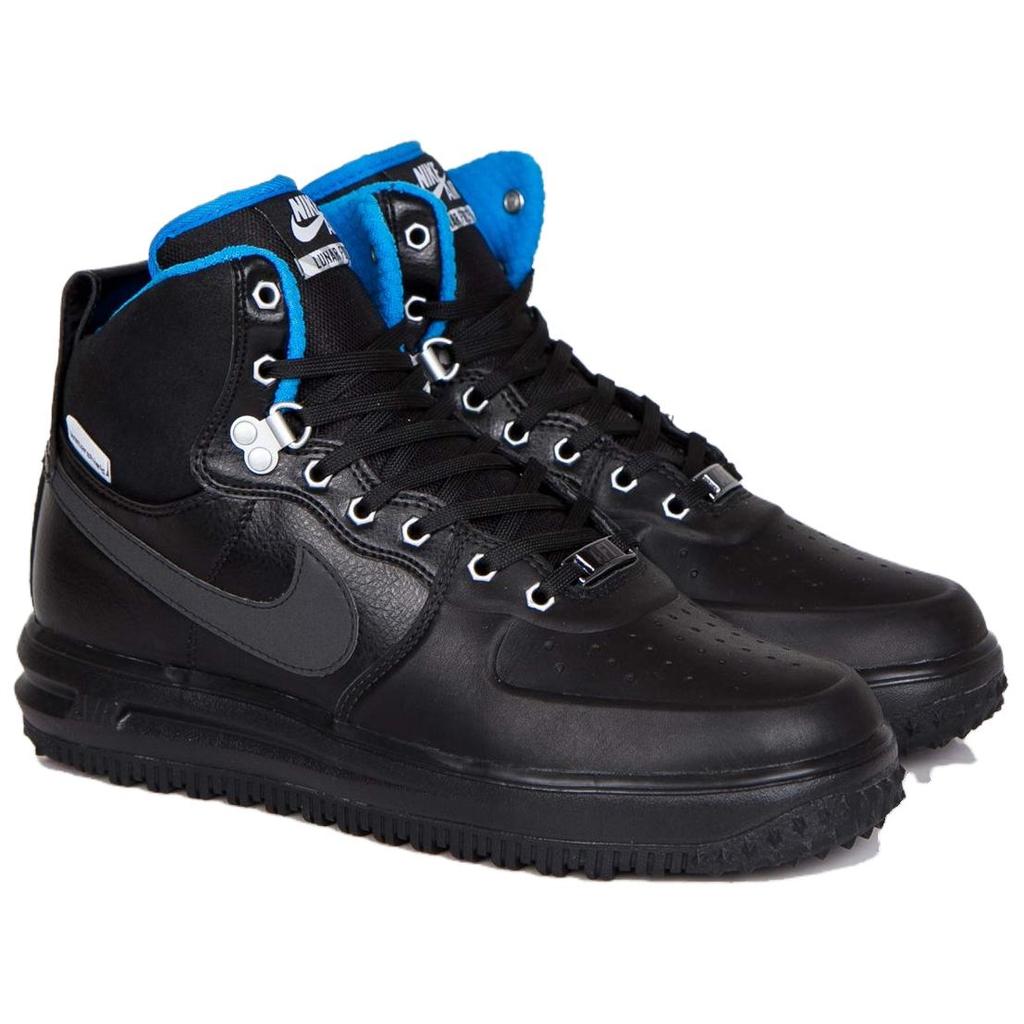 Nike Ботинки-кроссовки Lunar Force 1 Unisex Черный/Металлик-серебристый 654481-003