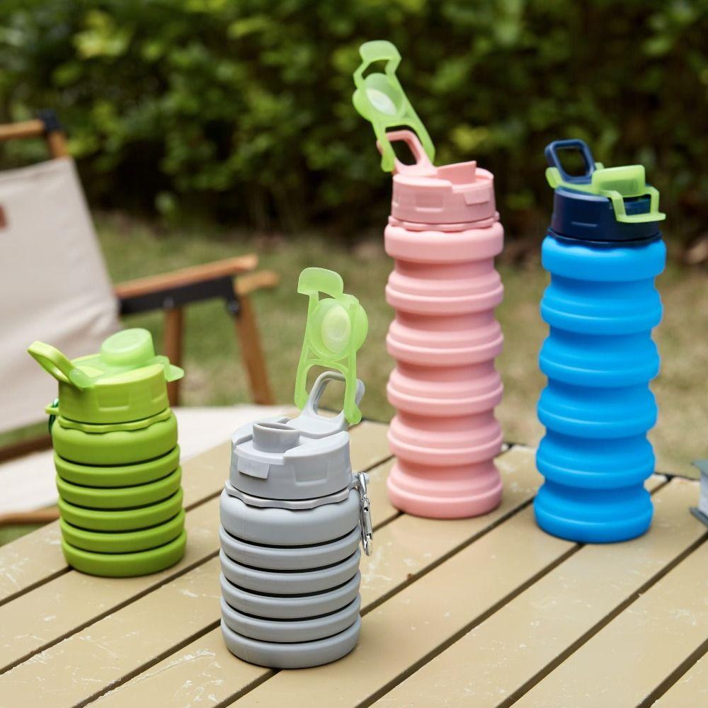 Retractable Sports Water Bottle Portable Foldable Drinking Cup Collapsible Sport Bottle Gym