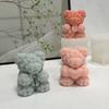 3D Мишка Обнимашки Любовь Силиконовая Форма для Свечей Сделай Сам Милый Мишка Питомец Материалы для Изготовления Свечей Мыло Ручной Работы Гипс Смола Форма Домашний Декор Подарок