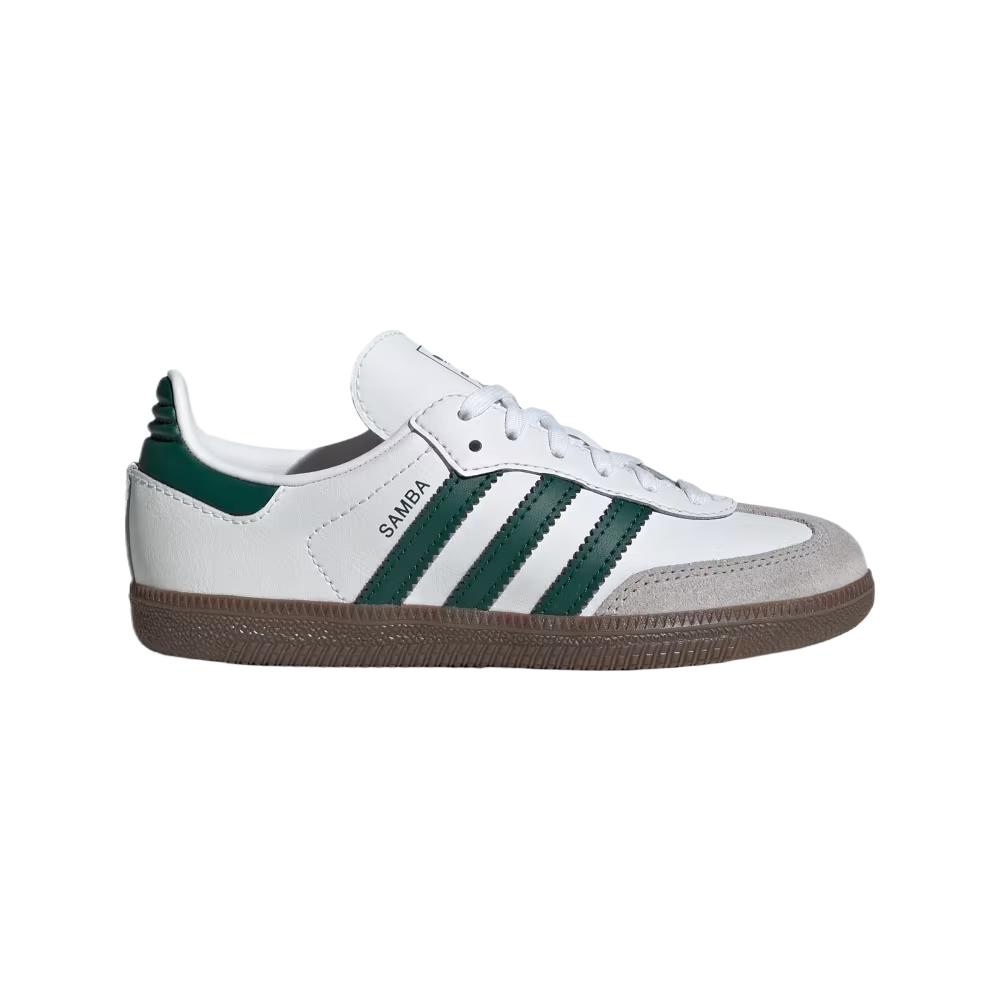 Adidas Детские кроссовки Samba OG C Cloud White Green #REF! JQ2840