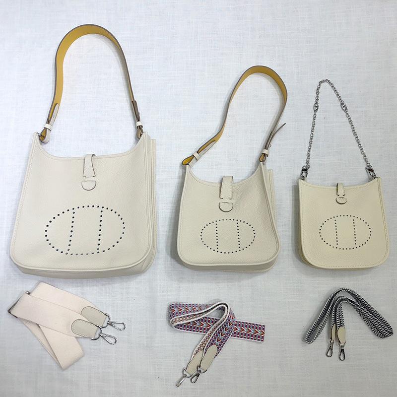 Сумка Evelyn из коровьей кожи первого слоя, женская сумка из натуральной кожи, сумка-ведро с узором личи, мини-повседневная на плечо/кроссбоди