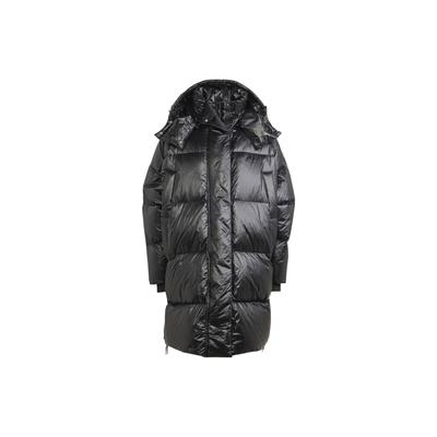Originals FW23 Пышная спортивная куртка средней длины с капюшоном Пуховое пальто Женская верхняя одежда Черный IR7119