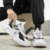 Men's Comfortable Sneakers  Breathable Running Mesh Tennis Sneakers Walking Platform Gear Step Shoes Dynamic Color Contrast