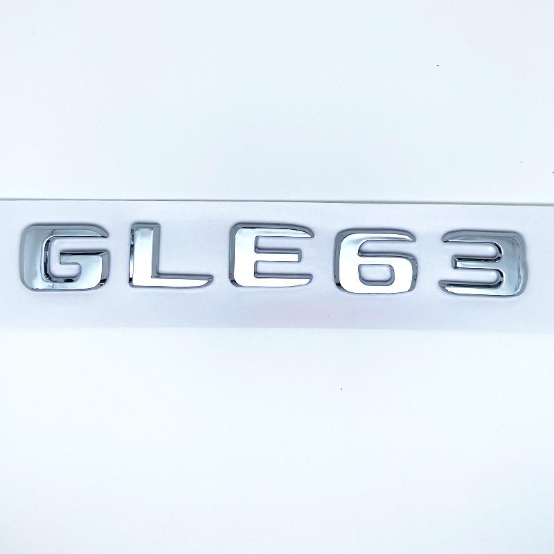 AAZB1 Letters GLE43 GLE53 GLE63 GLE63S V8 Biturbo 4matic+ Emblem for Car Side Trunk Rear W166 W167 Logo Sticke