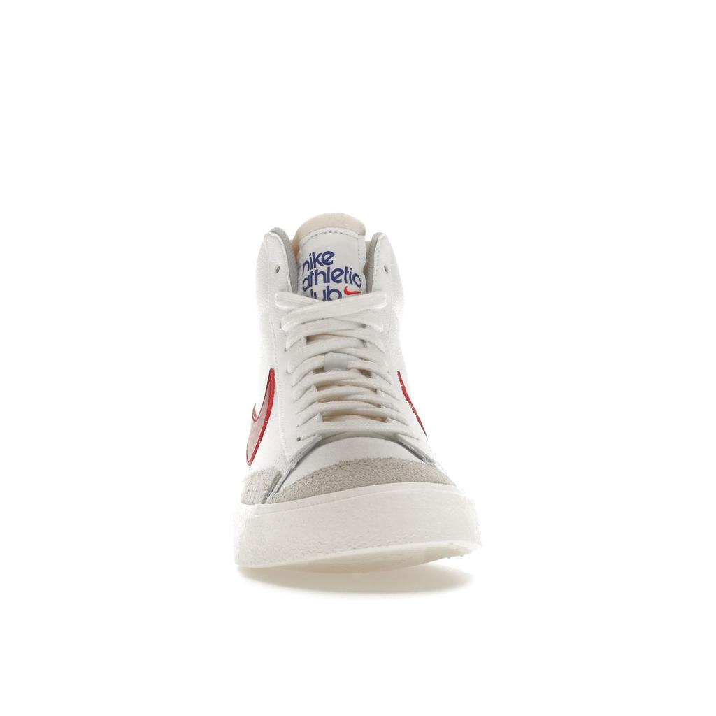 Nike Blazer Mid 77 White Phantom Gym Red Мужские кроссовки Светло-дымчато-серые DH7694-100