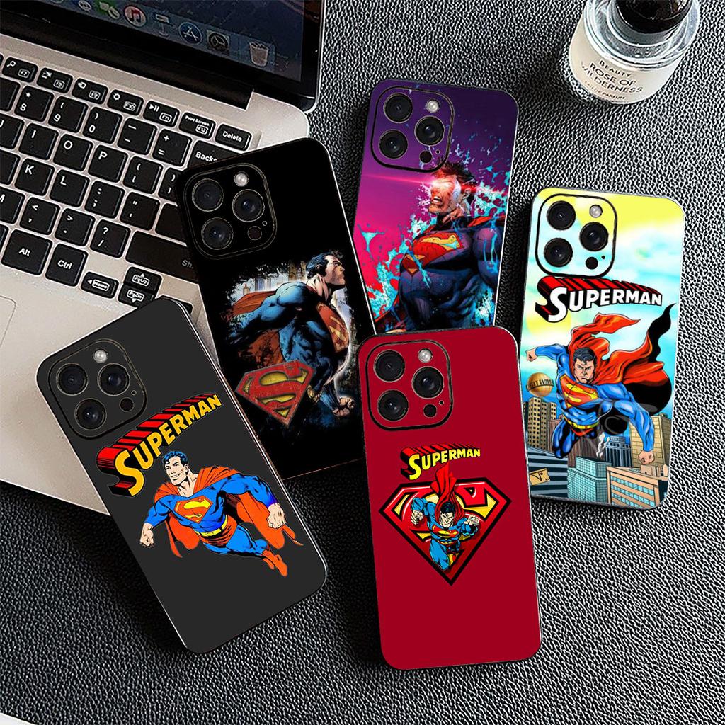 Cover for Apple iPhone 17 16 14 15 Plus Pro Max 16E ProMax + 15Plus 15+ 16+ Casing Phone Case Super Hero DC Movie Supermans