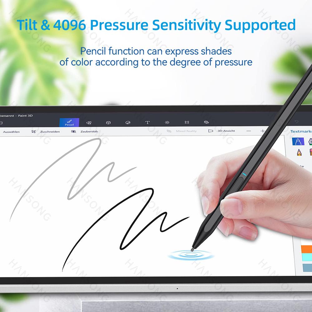 For Microsoft Surface Pen for Surface Pro X 9 8 7 6 5 4 3 Book 2 3 Laptop 2 3 Go 2 for MPP2.0 Protocol Palm Rejection Stylus Pen