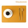 Double-Layer Leather Table Mat Nordic Heat-Proof Placemat Insulation Waterproof Oil-Proof Table Mats For Home Hotel Decoration