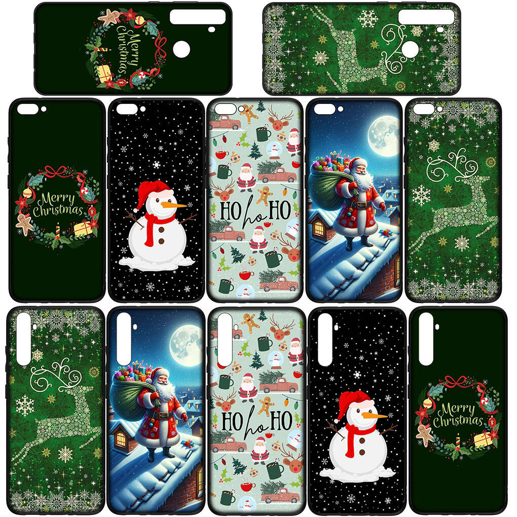 Чехол для iPhone 17 16 15 Xiaomi Poco F8 F7 X7 X6 M8 C85 C75 C71 Redmi Note 14 13 12 11 Pro Max A3 A4 14C 13C 15C Декор Чехол с елочкой Merry Christmas