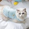 Cute Print Spring Summer Fresh Vest Into Cat Kitten Thin Puppy Dog Breathable Pet Clothing Cat Clothes