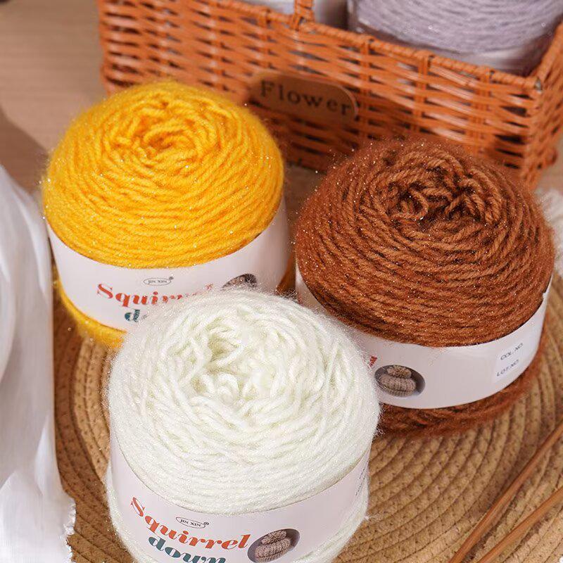 SquirrelWool 150 г Пледовое одеяло ручной вязки из меха белки с дизайном в виде букета роз