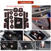 Smabee Gate Slot Cup Pad для Hyundai Elantra 2024 2024 N Sports Style AVANTE Sedan Hybrid Противоскользящий коврик для дверного паза Аксессуары