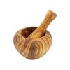 Round Mortar 10 Cm In Olive Wood - Chevalier Diffusion