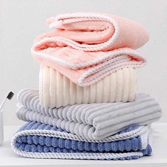 3Pcs/Set Absorbent Bath Towel Large Coral Velvet Bath Wrap Towel Hair Hat Set Lint-Free Shower Drying Wrap for Bathroom Gym Beach Travel