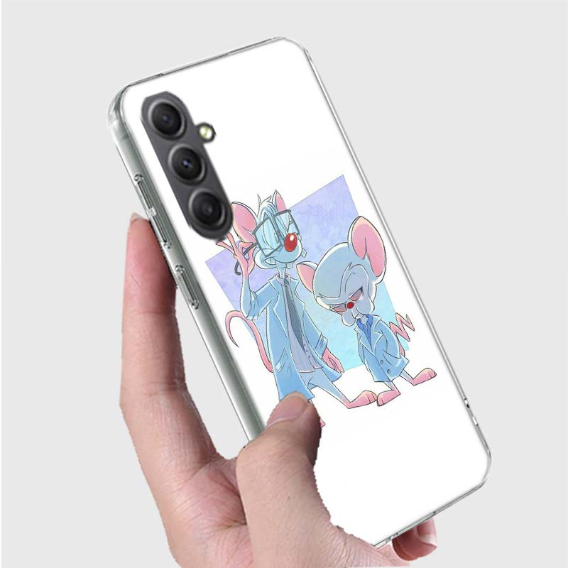 Чехол 'Аниме Розочка и Мозг' Для Телефона Samsung Galaxy A12 A22 A32 A52 A52S A13 A23 A33 A53 A14 A24 A34 A54 5G A73 A42 A9 A8 A7
