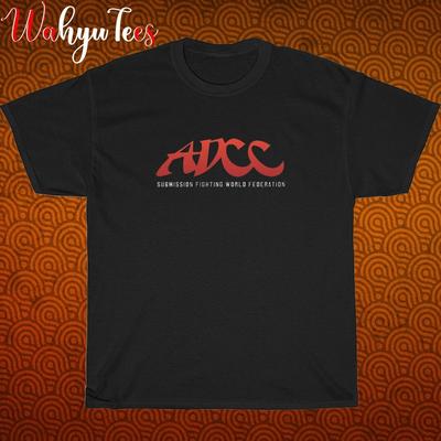 Новый! ADCC Submission Fighting World Логотип Черный Темно-синий Размер S-5XL Унисекс Футболка