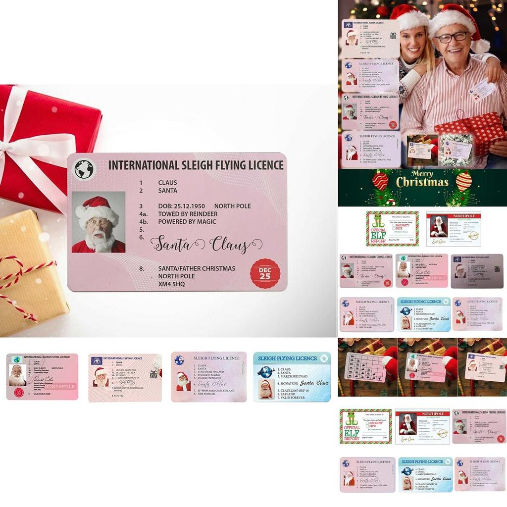 Santa Claus Sleigh Flying License Keepsake Xmas Box Perfect For Your Little Ones' Christmas Surprise!