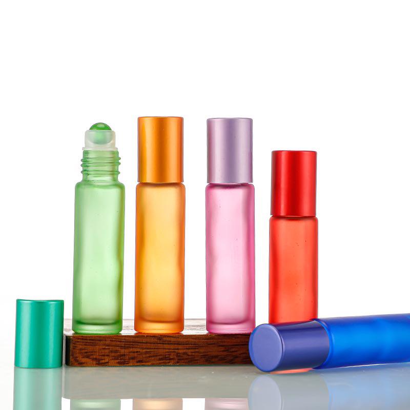 Матовый флакон роллер из белого хрустального стекла для эфирных масел