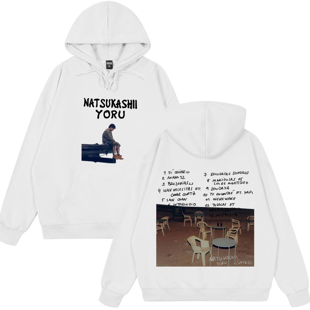 Rapper SAIKO Natsukashii Yoru 2025 New Album Couple Hoodies Winter Harajuku Sweatshirt Men's Hip Hop Hoodie Couple Style Clothes