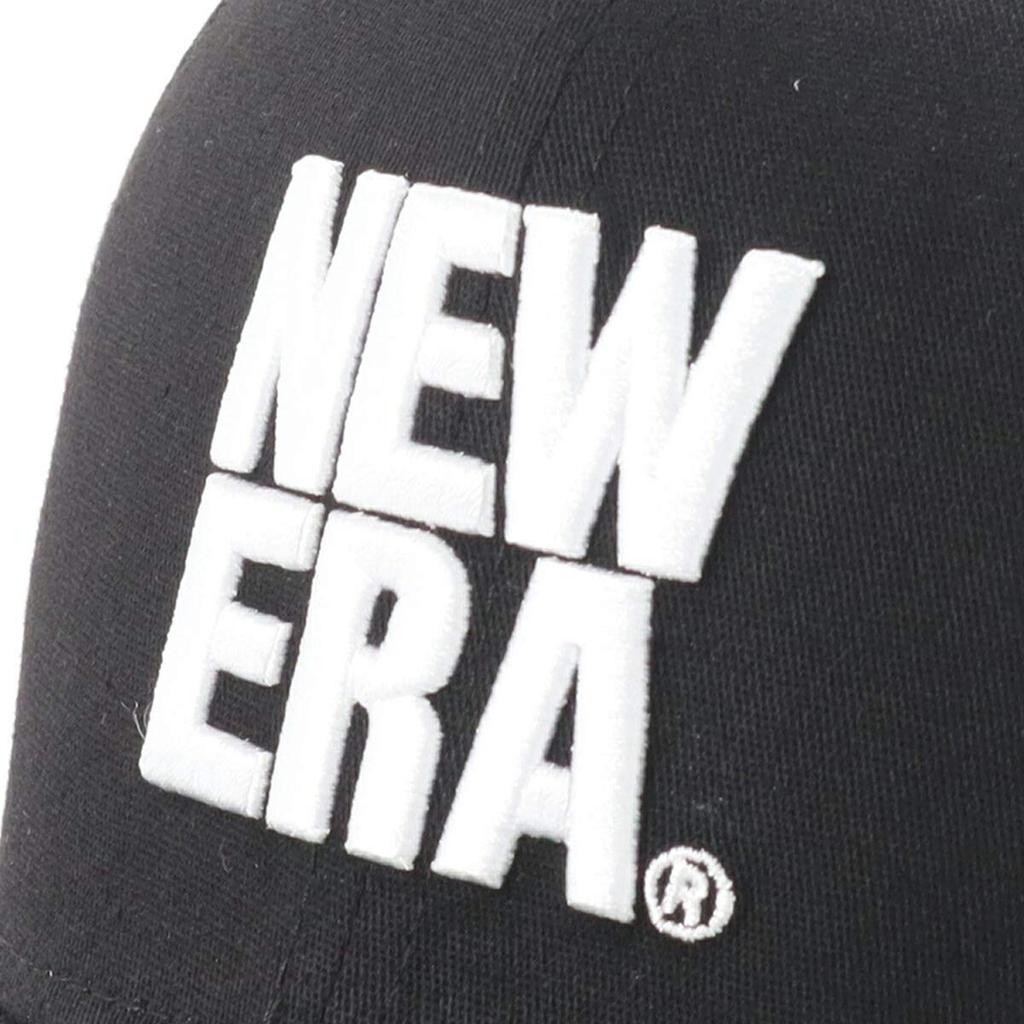 [New Era] 9FIFTY Stretch Snap Square New Era Logo Cap, Black