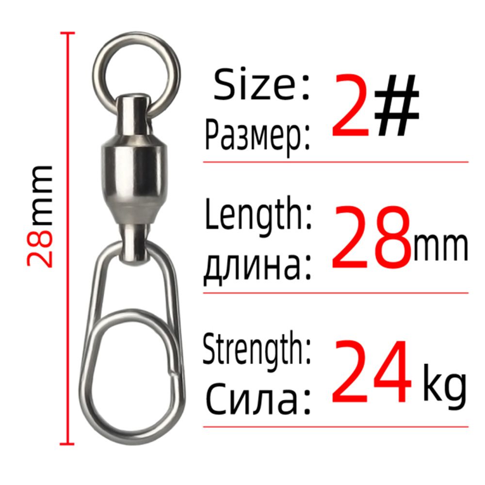 Fishing Accessories Lure Connecting Ring Jig Connector Oval Split Rings Bearing Swivel Snap Rolling