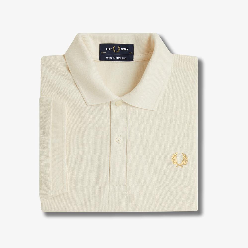 Fred Perry [M3] Оригинальная рубашка Fred Perry - Светлый экрю/Шампанское Afpm2510003-Y82