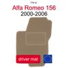 Driver Velour Floor Mat For Alfa Romeo 156 Sedan & Estate (2000-2006)