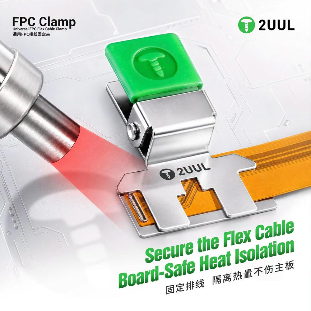 2UUL FC01 Universal FPC Flex Cable Clamp Stainless Steel Positioning Fixture for Mobile Phone Motherboard LCD Screen Repair Tool