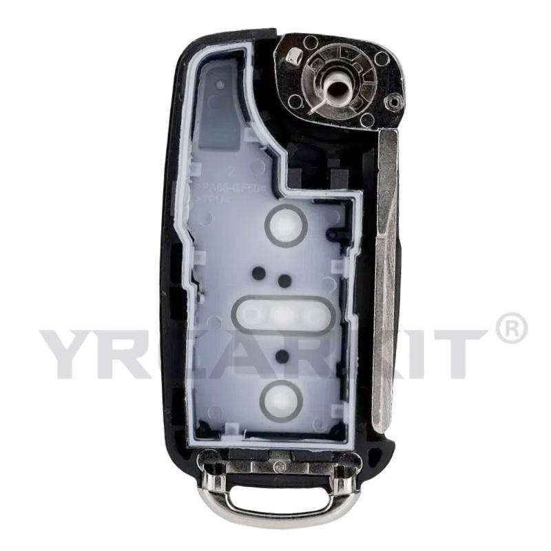 Складной чехол-брелок для ключа-выкидушки Volkswagen Vw Skoda Golf Passat Polo Jetta Touran Bora Sharan 2/3/4 кнопки
