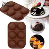Silicone Baking Mold Chocolate Handmade Round-Shape Biscuit Muffins Soaps DIY Tool Cake Decoration