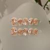 Women Short Press‑On Nails Pure‑Handmade Pink Blush Champagne Love White Light Luxury Temperament False Nail Patches