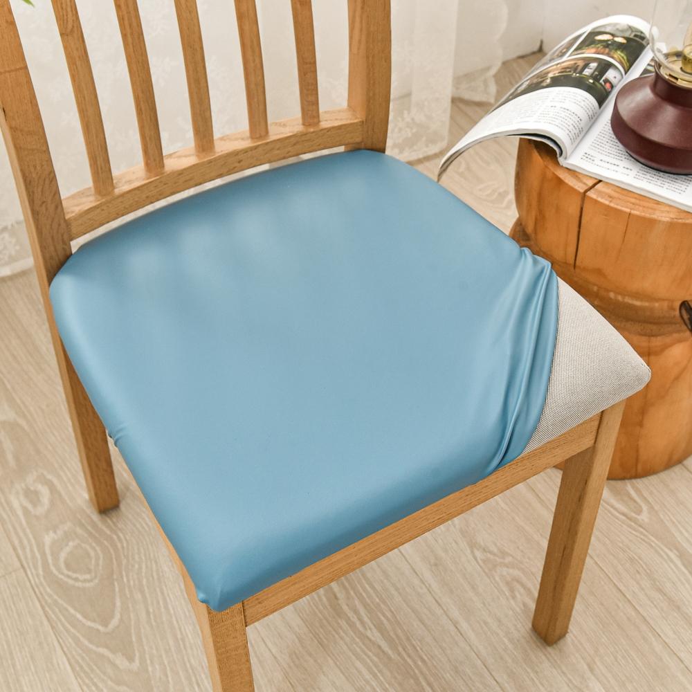 100% Waterproof PU Dining Chair Covers Elastic Solid Stretch Slipcovers Protector For Kitchen Restaurant Chairs