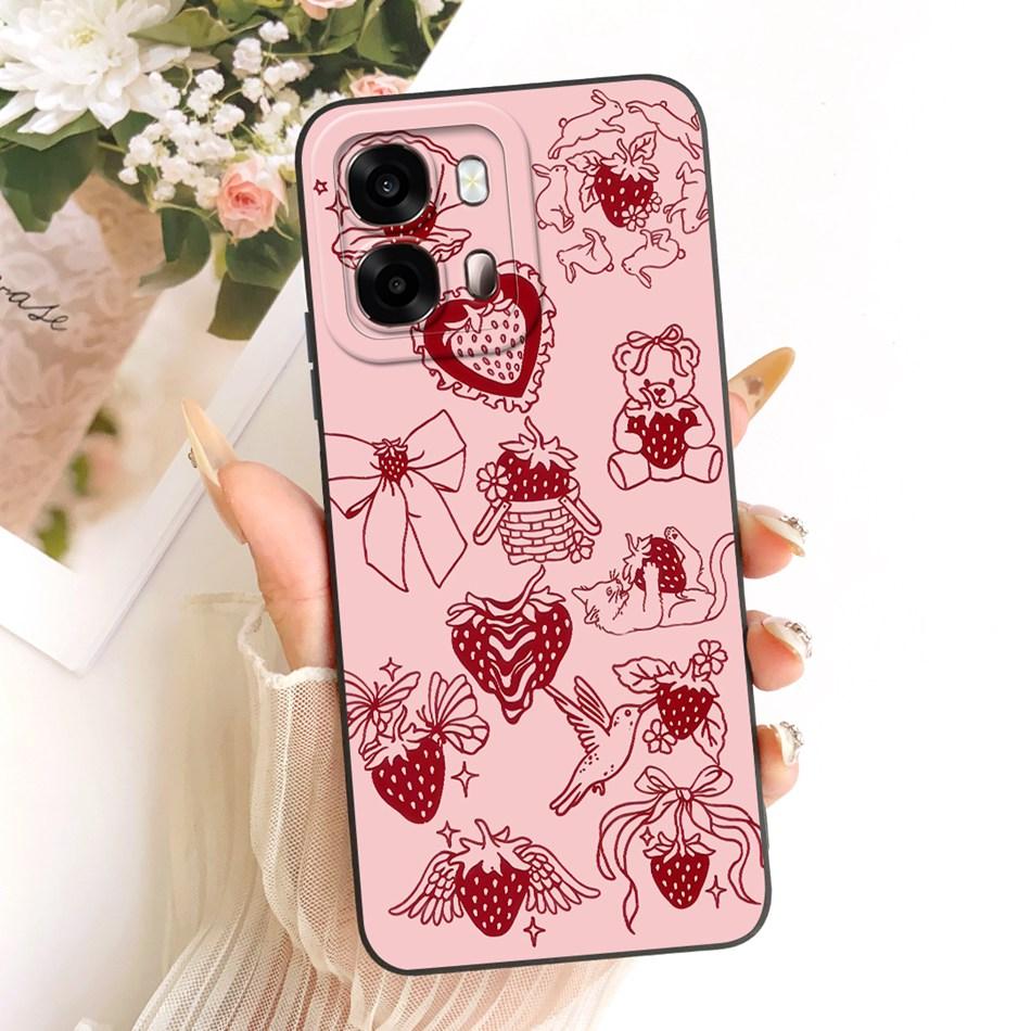 For Oppo A6s CPH2789 Cute Cat Flower Cartoon Phone Case For Oppo A6s 4G CPH2815 OppoA6s A 6S 5G Soft Silicone Covers Bumpers