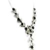Les Trésors De Lily [E1186] - Designer Necklace 'Paradis Floral' Black