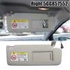 Windscreen Accessory Gray Plastic Front Right Sunvisor with Mirror Compatible with Multiple Models from 2013 to 2025