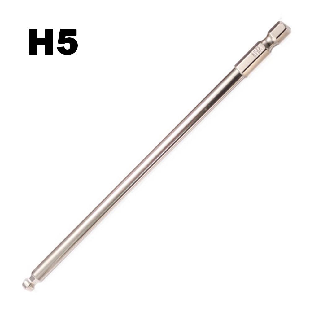 Бита для отвертки из легированной стали с шаровым наконечником, длинная, магнитная, ручной инструмент