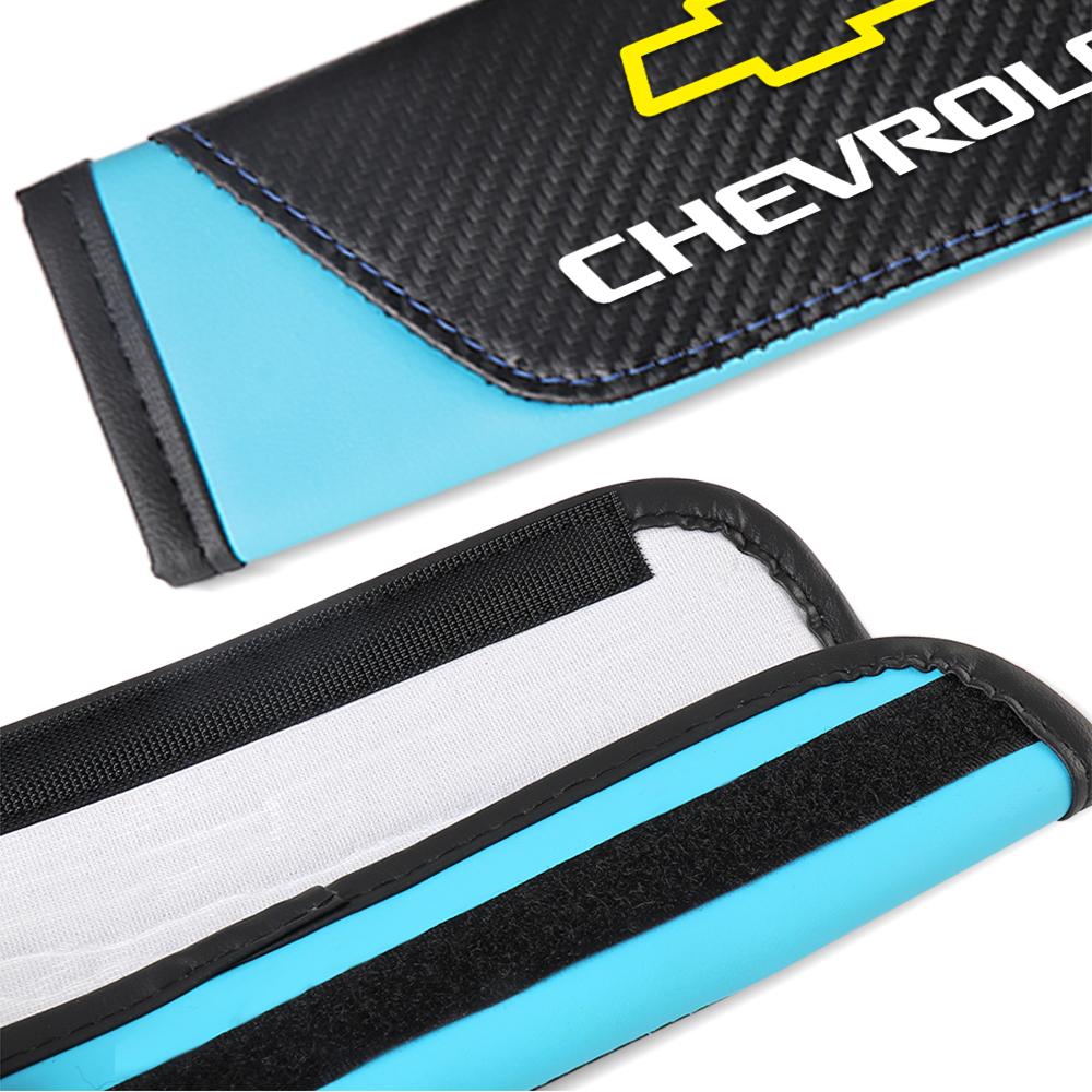 AABHF1 2pcs Seat Belt Covers Car Safety Belt Cover For Chevrolet Epica Silverado Trailblazer Suburban Traverse Onix Colorado Corsa Volt