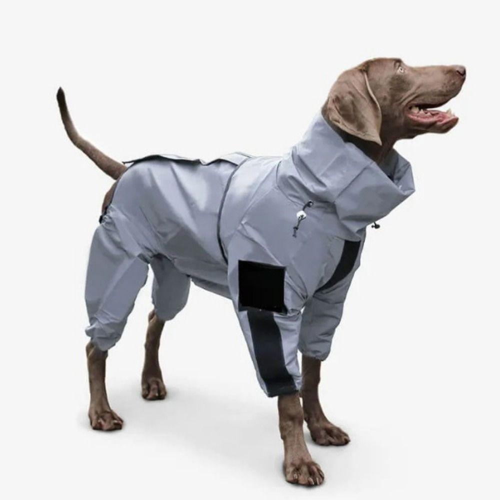 Reflective Pet Jacket Waterproof Dog Jumpsuit Dog Clothes Large Dog Raincoat Medium Large Dog