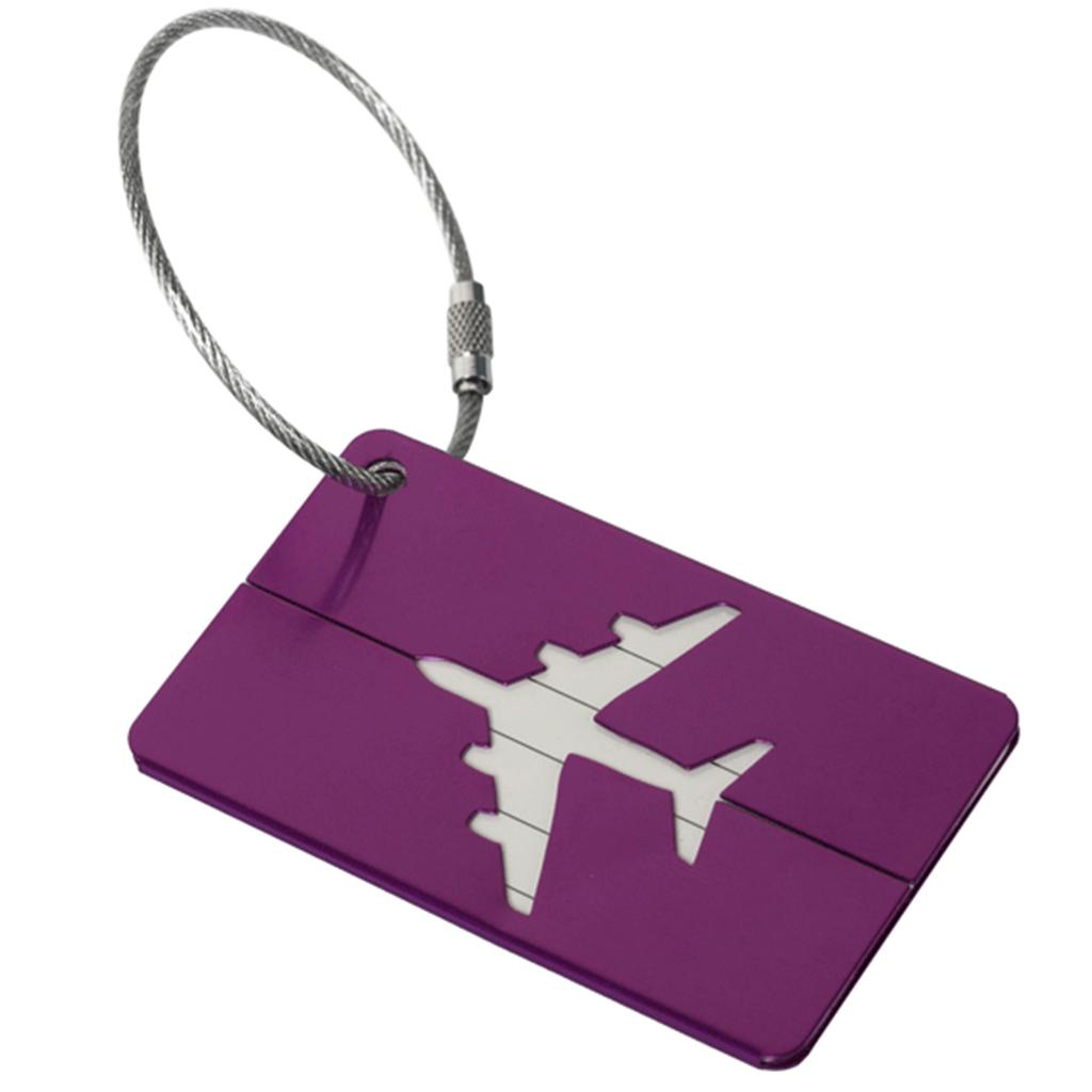 Suitcase Tags Luggage Tag Baggage Backpack Tags with Metal Loop Name ID Address Card Baggage Identifier Travel Accessory