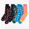 Colorful Cross-Border Fruit Men's Casual Mid-Tube Socks (No Card Head)