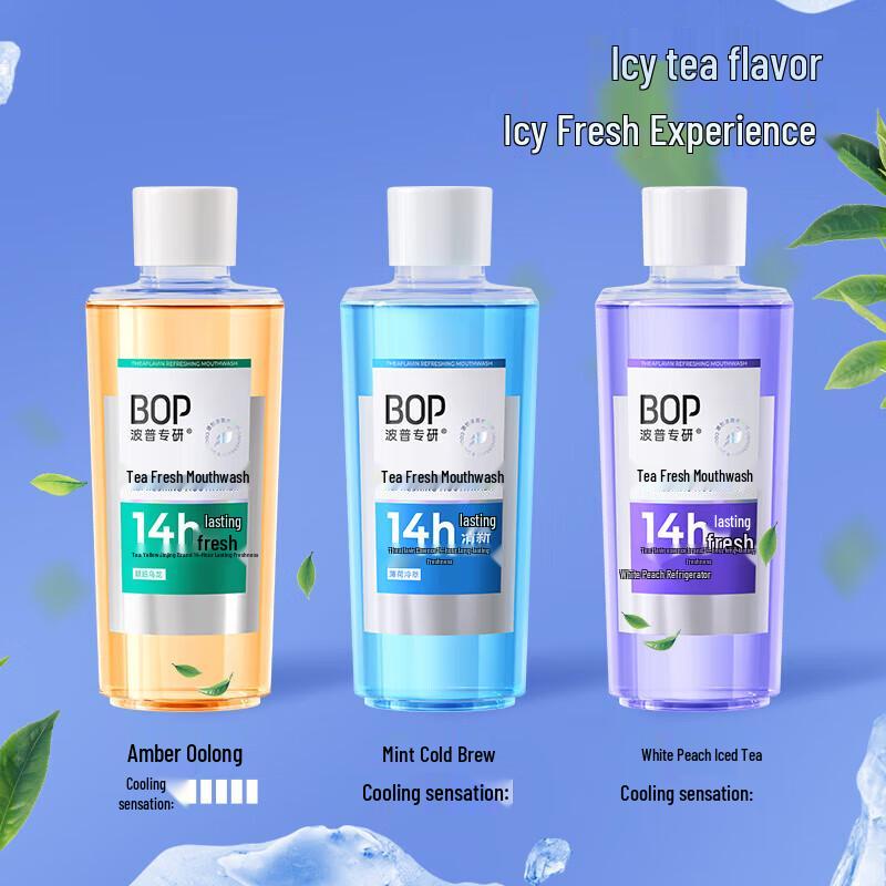 bop P Research Освежающий ополаскиватель для полости рта с чаем и мятой 500 мл