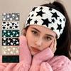 Wide Headband Knitted Hairband Star Pattern Headband Star Pattern Headband Wide Headband  Unisex