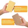 8-Pack Biodegradable Kitchen Sponges with Heavy-Duty Scouring Pad for Eco-Friendly Dishwashing and Cleaning Tasks