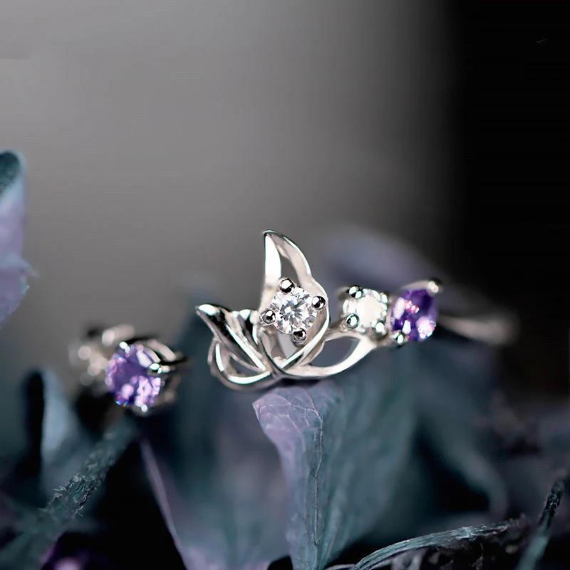 Game Love and Producer Ring Xumo Lucien Ares Cosplay Unisex Couple Adjustable Butterfly Rings Set Jewelry Accessories Gift
