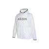 Adidas Neo Letter Logo Printed Zip-Up Hoodie Men Jackets White HD4683