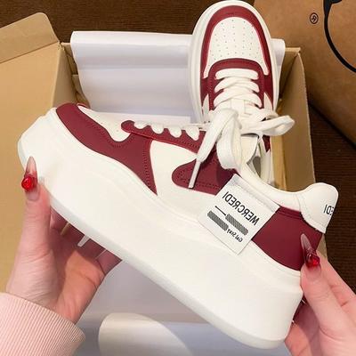 Модные белые туфли, массивные кроссовки, повседневные туфли из вулканизированной ткани, женские спортивные туфли на высокой платформе, женская мода, теннисные туфли в стиле Харадзюку