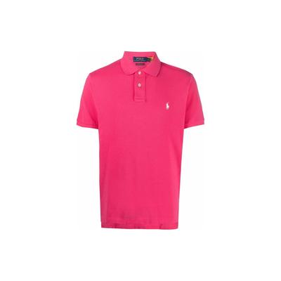 Polo SS22 Solid Pique Вышитая рубашка поло с коротким рукавом Мужские топы Розовый 710782592-007