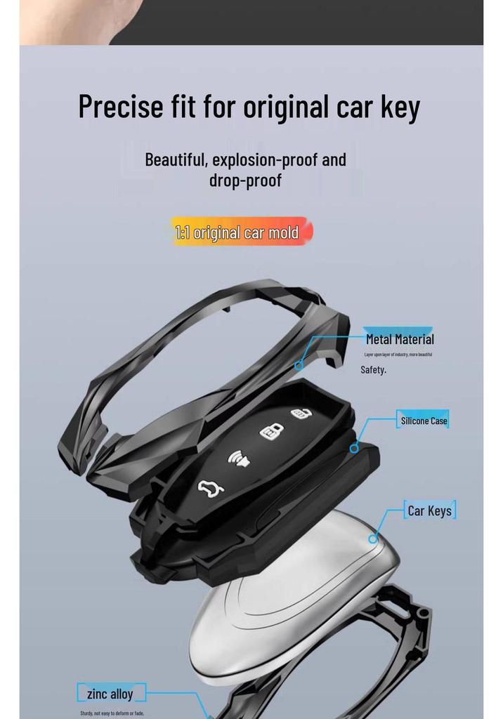 Металлический чехол для ключей для Great Wall WEY: VV7, VV5S, Tank 300, VV6, VV5, Модели Macchiato