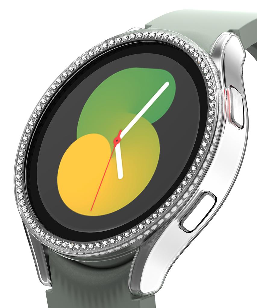Nuateu [6Цветов] Жесткий бампер-чехол из кубического циркония для Galaxy Watch 5/4 40/44 мм